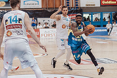 Basketball, Basketball Superliga 2023/24 , F 2, Oberwart Gunners, UBSC Graz, Jonathan Knessl (12), Jeremy Smith (4)