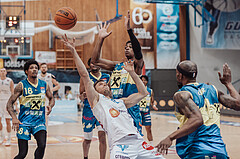 Basketball, Basketball Superliga 2023/24 , F 2, Oberwart Gunners, UBSC Graz, Christian Brandon (18), Jonathan Knessl (12), Jeremy Smith (4)