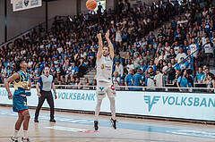 Basketball, Basketball Superliga 2023/24 , F 2, Oberwart Gunners, UBSC Graz, Zachery Cooks (3), Jonathan Knessl (12)