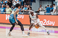 Basketball, Basketball Superliga 2023/24 , F 2, Oberwart Gunners, UBSC Graz, Christian Brandon (18), Munis Tutu (10)