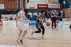 Basketball, Basketball Superliga 2023/24 , F 2, Oberwart Gunners, UBSC Graz, Sebastian Kaeferle (7), Christian Brandon (18)
