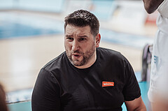 Basketball, Basketball Superliga 2023/24 , F 2, Oberwart Gunners, UBSC Graz, Horst Leitner (Head Coach)