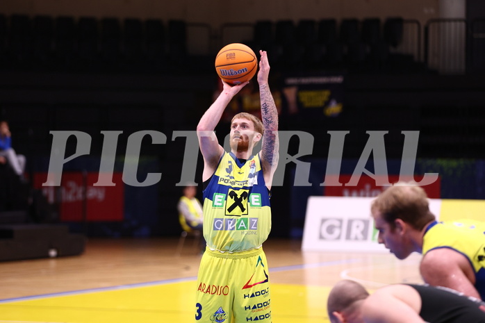 09.03.2025, Graz, Raiffeisen Sportpark Graz, Basketball Superliga 2024/25, 3. Platzierungsrunde, UBSC Graz - Flyers Wels