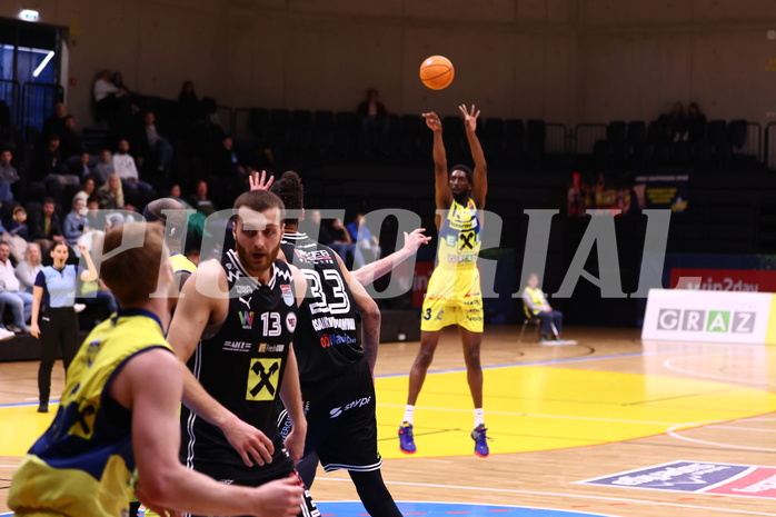 09.03.2025, Graz, Raiffeisen Sportpark Graz, Basketball Superliga 2024/25, 3. Platzierungsrunde, UBSC Graz - Flyers Wels