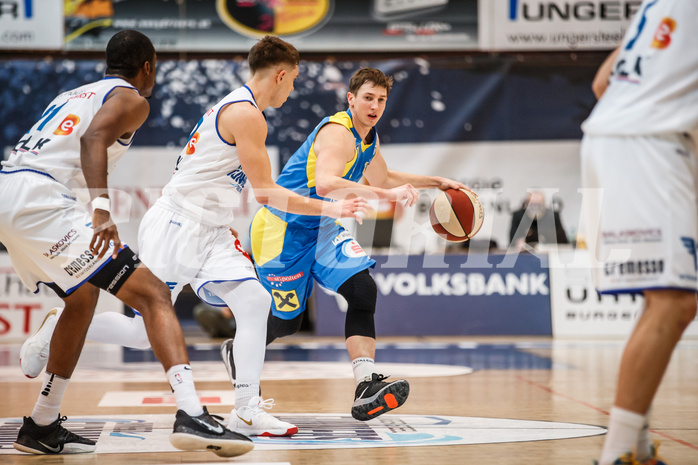 Basketball, bet-at-home Basketball Superliga 2020/21, Grunddurchgang 6. Runde, Oberwart Gunners, St. Pölten, Roman Jagsch (9)