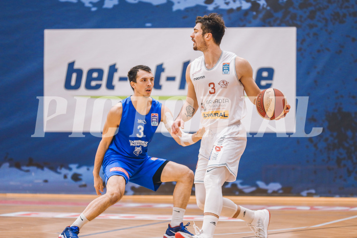 Basketball Basketball Superliga 2020/21, Grunddurchgang 17.Runde Traiskirchen Lions vs. D.C. Timberwolves 
