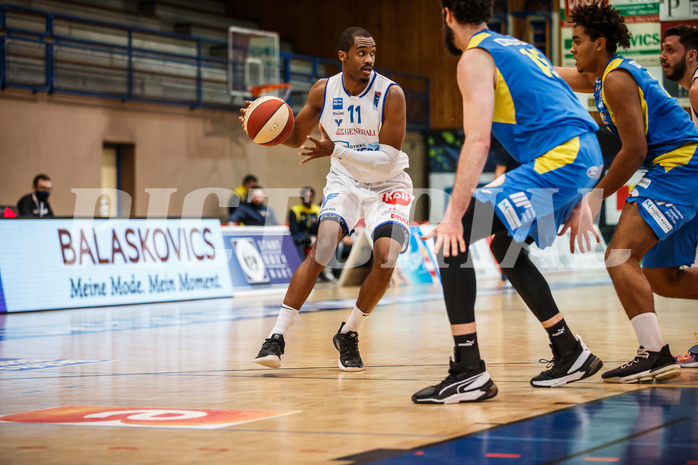 Basketball, bet-at-home Basketball Superliga 2020/21, Grunddurchgang 6. Runde, Oberwart Gunners, St. Pölten, Nigel Pruitt (11)