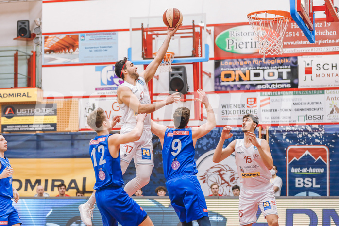 Basketball Basketball Superliga 2020/21, Grunddurchgang 17.Runde Traiskirchen Lions vs. D.C. Timberwolves 
