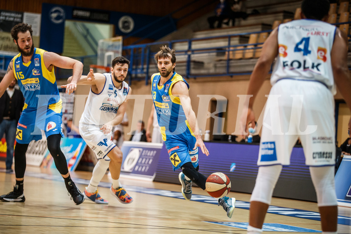 Basketball, bet-at-home Basketball Superliga 2020/21, Grunddurchgang 6. Runde, Oberwart Gunners, St. Pölten, Lukas Böck (13)