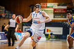 Basketball, bet-at-home Basketball Superliga 2020/21, Grunddurchgang 6. Runde, Oberwart Gunners, St. Pölten, Sebastian Käferle (7)