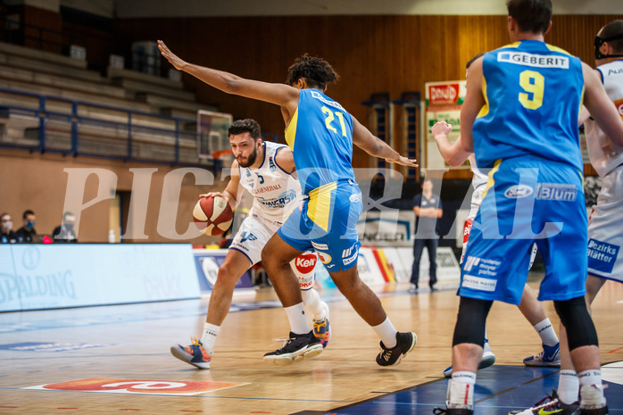 Basketball, bet-at-home Basketball Superliga 2020/21, Grunddurchgang 6. Runde, Oberwart Gunners, St. Pölten, Ignas Fiodorovas (5)