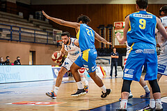 Basketball, bet-at-home Basketball Superliga 2020/21, Grunddurchgang 6. Runde, Oberwart Gunners, St. Pölten, Ignas Fiodorovas (5)