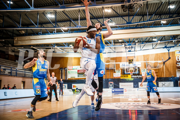 Basketball, bet-at-home Basketball Superliga 2020/21, Grunddurchgang, 6. Runde, Oberwart Gunners, SKN St. Pölten Basketball, Quincy Diggs (13)