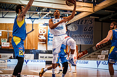 Basketball, bet-at-home Basketball Superliga 2020/21, Grunddurchgang, 6. Runde, Oberwart Gunners, SKN St. Pölten Basketball, Lawrence Alexander (4)