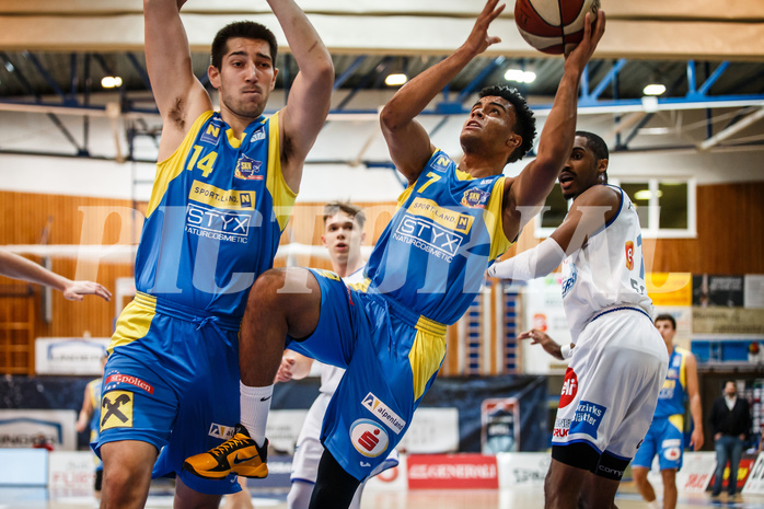 Basketball, bet-at-home Basketball Superliga 2020/21, Grunddurchgang 6. Runde, Oberwart Gunners, St. Pölten, Steven Kaltenbrunner (7)