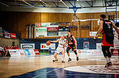 Basketball, bet-at-home Basketball Superliga 2021/22, Platzierungsrunde Spiel 10, Oberwart Gunners, BC GGMT Vienna, Sebastian Käferle (7)