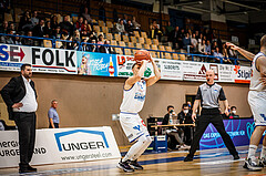 Basketball, bet-at-home Basketball Superliga 2021/22, Platzierungsrunde Spiel 10, Oberwart Gunners, BC GGMT Vienna, Jonathan Knessl (12)