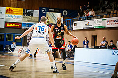 Basketball, bet-at-home Basketball Superliga 2021/22, Platzierungsrunde Spiel 10, Oberwart Gunners, BC GGMT Vienna, Andre Jones (21)