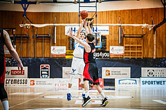Basketball, bet-at-home Basketball Superliga 2021/22, Platzierungsrunde Spiel 10, Oberwart Gunners, BC GGMT Vienna, Edi Patekar (9)