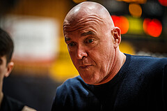 Basketball, bet-at-home Basketball Superliga 2021/22, Platzierungsrunde Spiel 10, Oberwart Gunners, BC GGMT Vienna, Aramis Naglic (Head Coach)