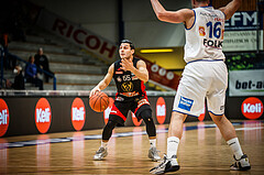 Basketball, bet-at-home Basketball Superliga 2021/22, Platzierungsrunde Spiel 10, Oberwart Gunners, BC GGMT Vienna, Mustafa Hassan Zadeh (55)