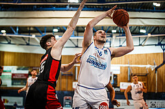 Basketball, bet-at-home Basketball Superliga 2021/22, Platzierungsrunde Spiel 10, Oberwart Gunners, BC GGMT Vienna, Renato Poljak (16)