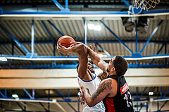 Basketball, bet-at-home Basketball Superliga 2021/22, Platzierungsrunde Spiel 10, Oberwart Gunners, BC GGMT Vienna, Rob Howard (5)
