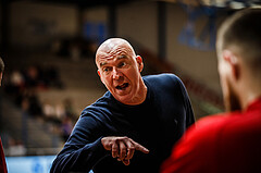 Basketball, bet-at-home Basketball Superliga 2021/22, Platzierungsrunde Spiel 10, Oberwart Gunners, BC GGMT Vienna, Aramis Naglic (Head Coach)