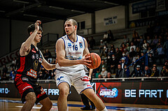 Basketball, bet-at-home Basketball Superliga 2021/22, Platzierungsrunde Spiel 10, Oberwart Gunners, BC GGMT Vienna, Renato Poljak (16)