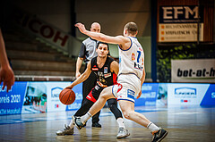 Basketball, bet-at-home Basketball Superliga 2021/22, Platzierungsrunde Spiel 10, Oberwart Gunners, BC GGMT Vienna, Mustafa Hassan Zadeh (55)