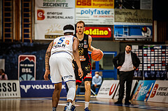 Basketball, bet-at-home Basketball Superliga 2021/22, Platzierungsrunde Spiel 10, Oberwart Gunners, BC GGMT Vienna, Adin Vrabac (27)