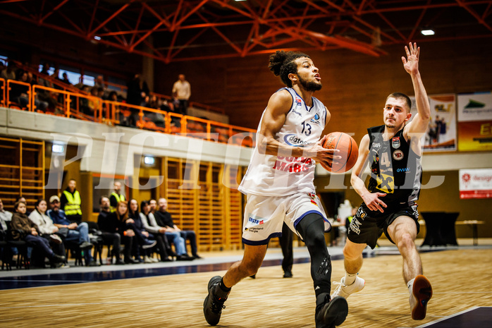 Basketball, win2day Basketball Superliga 2022/23, Grunddurchgang Runde 20, BBC Nord Dragonz, Flyers Wels, Kyran Jordan Mc Clure (13)