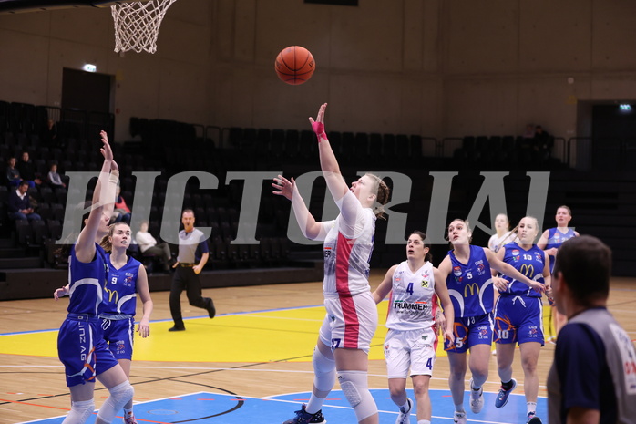 04.02.2023, Graz, Raiffeisen Sportpark, Basketball Damen Superliga 2022/23, Grunddurchgang 1.Runde, UBSC-DBBC Graz vs. DBB LZ OÖ,  