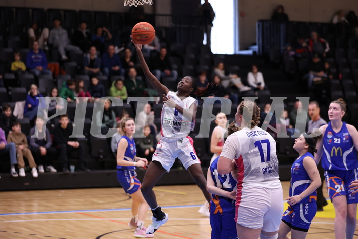 04.02.2023, Graz, Raiffeisen Sportpark, Basketball Damen Superliga 2022/23, Grunddurchgang 1.Runde, UBSC-DBBC Graz vs. DBB LZ OÖ,  