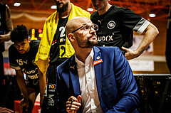 Basketball, win2day Basketball Superliga 2022/23, Grunddurchgang Runde 20, BBC Nord Dragonz, Flyers Wels, Sebastian Waser (Head Coach)