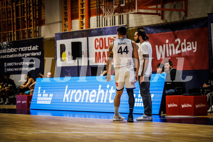 Basketball, win2day Basketball Superliga 2022/23, Grunddurchgang Runde 20, BBC Nord Dragonz, Flyers Wels, Fabio Söhnel (44)