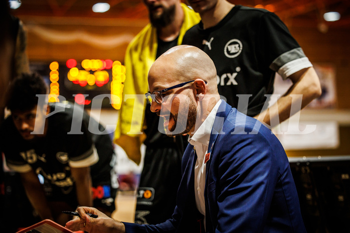 Basketball, win2day Basketball Superliga 2022/23, Grunddurchgang Runde 20, BBC Nord Dragonz, Flyers Wels, Sebastian Waser (Head Coach)