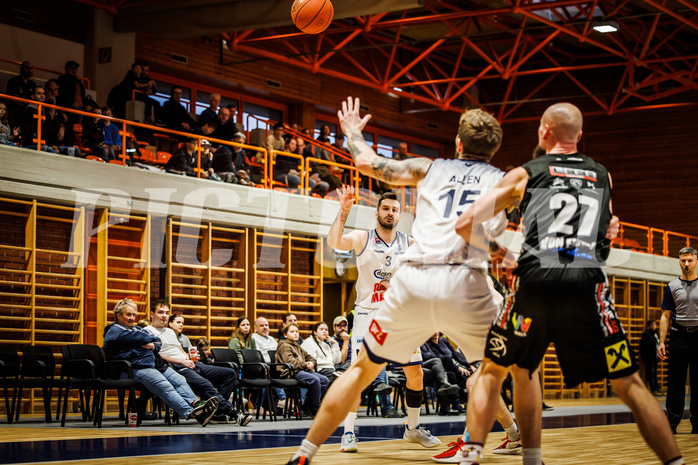 Basketball, win2day Basketball Superliga 2022/23, Grunddurchgang Runde 20, BBC Nord Dragonz, Flyers Wels, Nicolas Scott Allen (15)