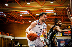 Basketball, win2day Basketball Superliga 2022/23, Grunddurchgang Runde 20, BBC Nord Dragonz, Flyers Wels, Petar Cosic (3)
