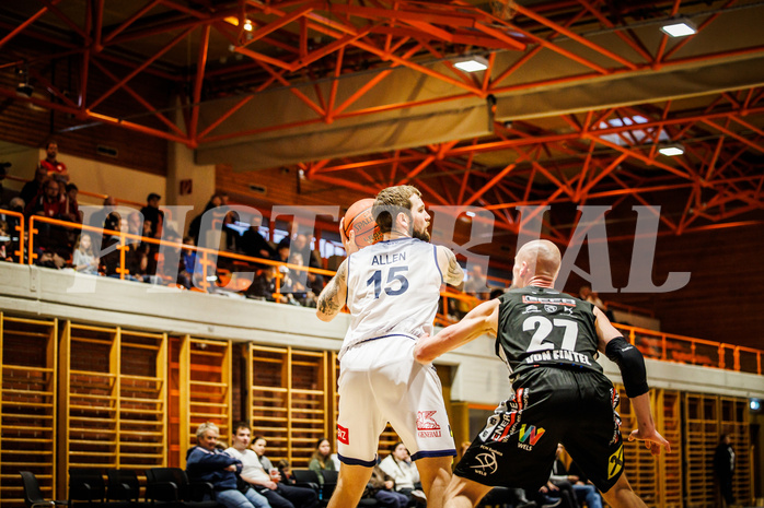 Basketball, win2day Basketball Superliga 2022/23, Grunddurchgang Runde 20, BBC Nord Dragonz, Flyers Wels, Nicolas Scott Allen (15)