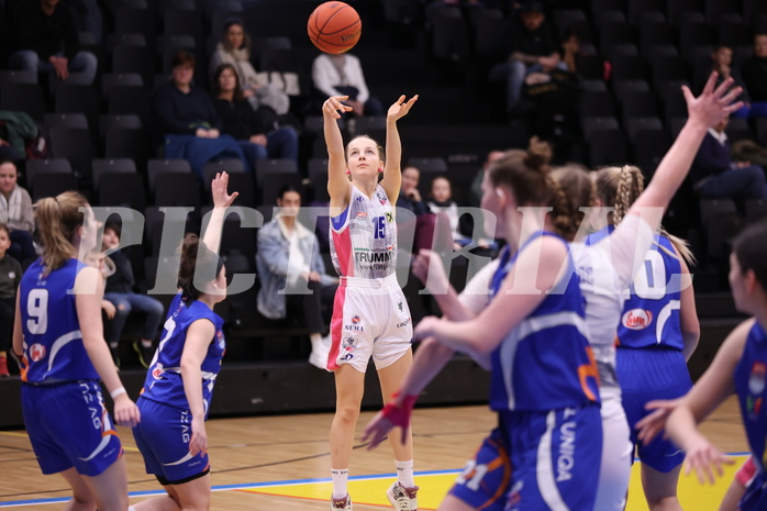 04.02.2023, Graz, Raiffeisen Sportpark, Basketball Damen Superliga 2022/23, Grunddurchgang 1.Runde, UBSC-DBBC Graz vs. DBB LZ OÖ,  