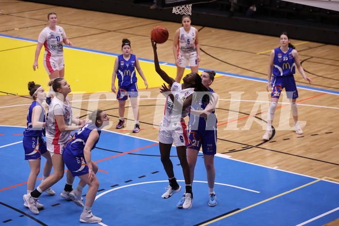 04.02.2023, Graz, Raiffeisen Sportpark, Basketball Damen Superliga 2022/23, Grunddurchgang 1.Runde, UBSC-DBBC Graz vs. DBB LZ OÖ,  