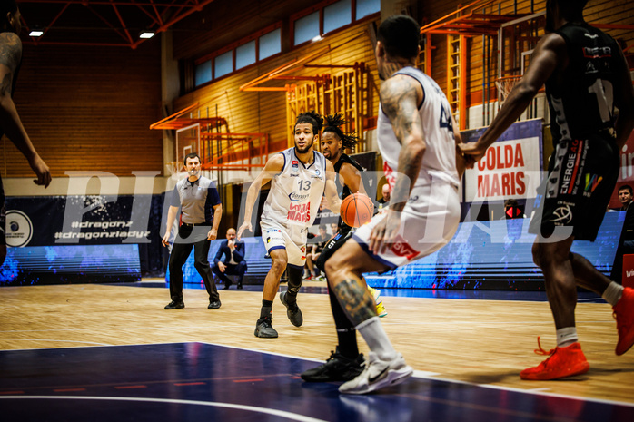 Basketball, win2day Basketball Superliga 2022/23, Grunddurchgang Runde 20, BBC Nord Dragonz, Flyers Wels, Kyran Jordan Mc Clure (13)