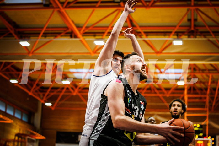 Basketball, win2day Basketball Superliga 2022/23, Grunddurchgang Runde 20, BBC Nord Dragonz, Flyers Wels, A. Gydra (13)
