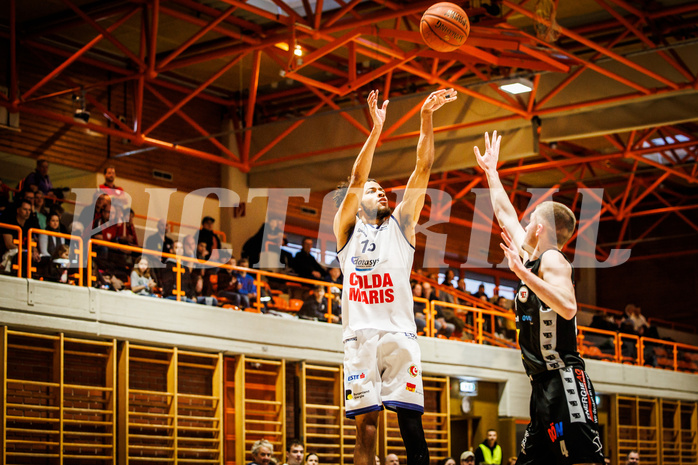 Basketball, win2day Basketball Superliga 2022/23, Grunddurchgang Runde 20, BBC Nord Dragonz, Flyers Wels, Kyran Jordan Mc Clure (13)