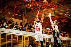 Basketball, win2day Basketball Superliga 2022/23, Grunddurchgang Runde 20, BBC Nord Dragonz, Flyers Wels, Kyran Jordan Mc Clure (13)
