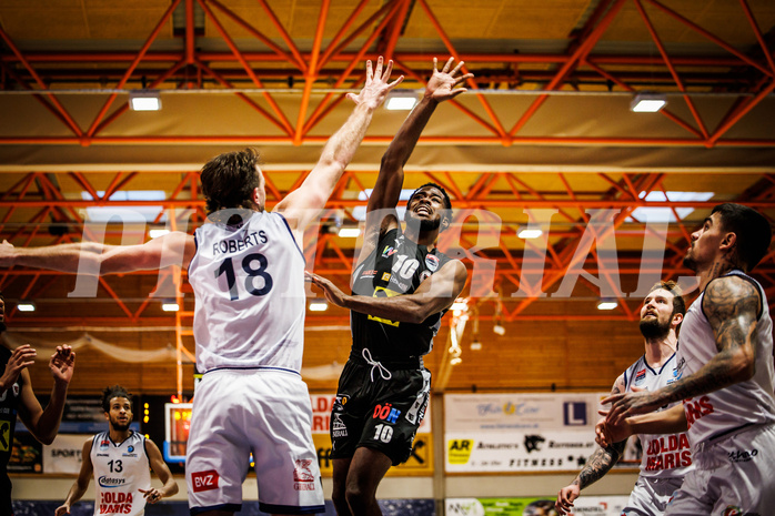 Basketball, win2day Basketball Superliga 2022/23, Grunddurchgang Runde 20, BBC Nord Dragonz, Flyers Wels, A. Awosika (10)