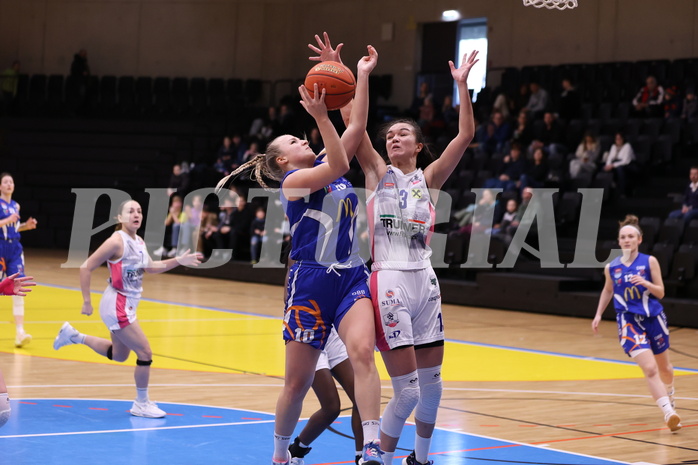 04.02.2023, Graz, Raiffeisen Sportpark, Basketball Damen Superliga 2022/23, Grunddurchgang 1.Runde, UBSC-DBBC Graz vs. DBB LZ OÖ,  