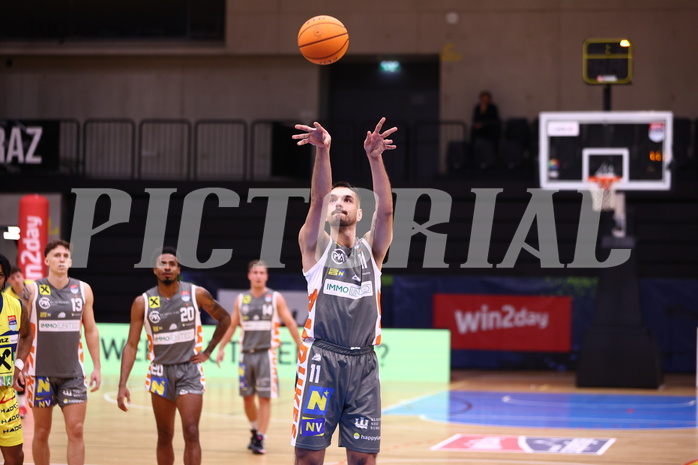 11.11.2023, Graz, Raiffeisen Sportpark Graz, Basketball Superliga 2023/24, Grunddurchgang, Runde 7, UBSC Raiffeisen Graz vs.  BK IMMOunited Dukes