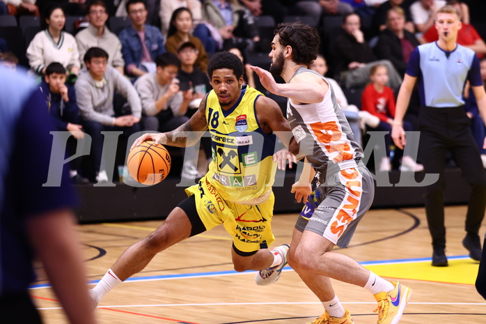 11.11.2023, Graz, Raiffeisen Sportpark Graz, Basketball Superliga 2023/24, Grunddurchgang, Runde 7, UBSC Raiffeisen Graz vs.  BK IMMOunited Dukes